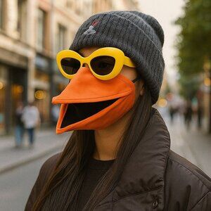 Funny 3D Crow Mask + Sunglasses